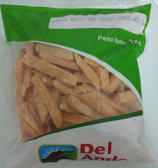 Camote recto prefrito Del Ande 1kg x 10 bl