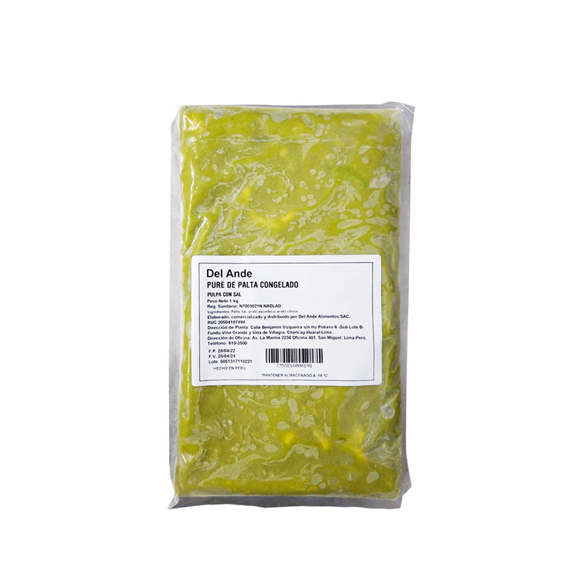 PULPA DE PALTA C/SAL 10BLS X 1KG - UND