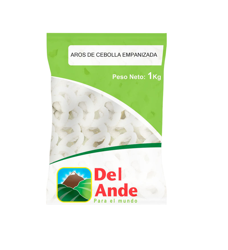 Aros de Cebolla Empanizados Del Ande 1kg