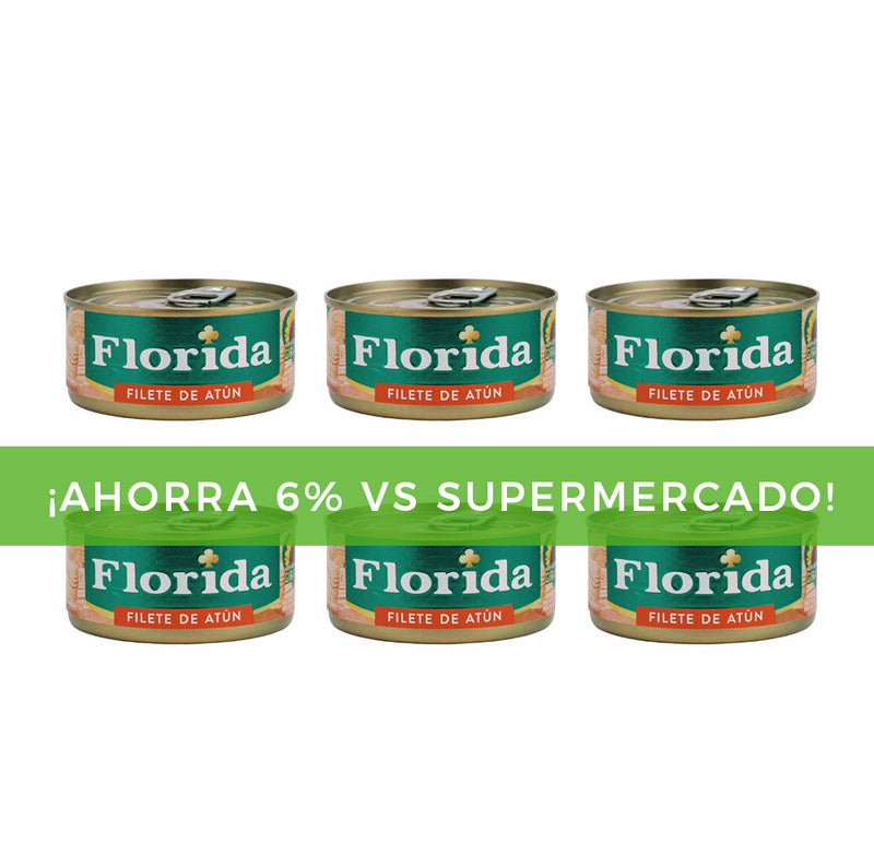 Filete de Atún FLORIDA en Aceite Vegetal Lata 170g