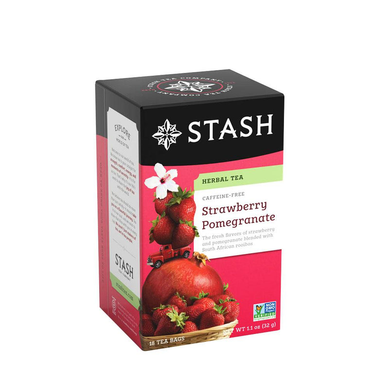 Herbal Tea STASH Strawberry Pomegranate Caffeine Free Caja 18 Unid.