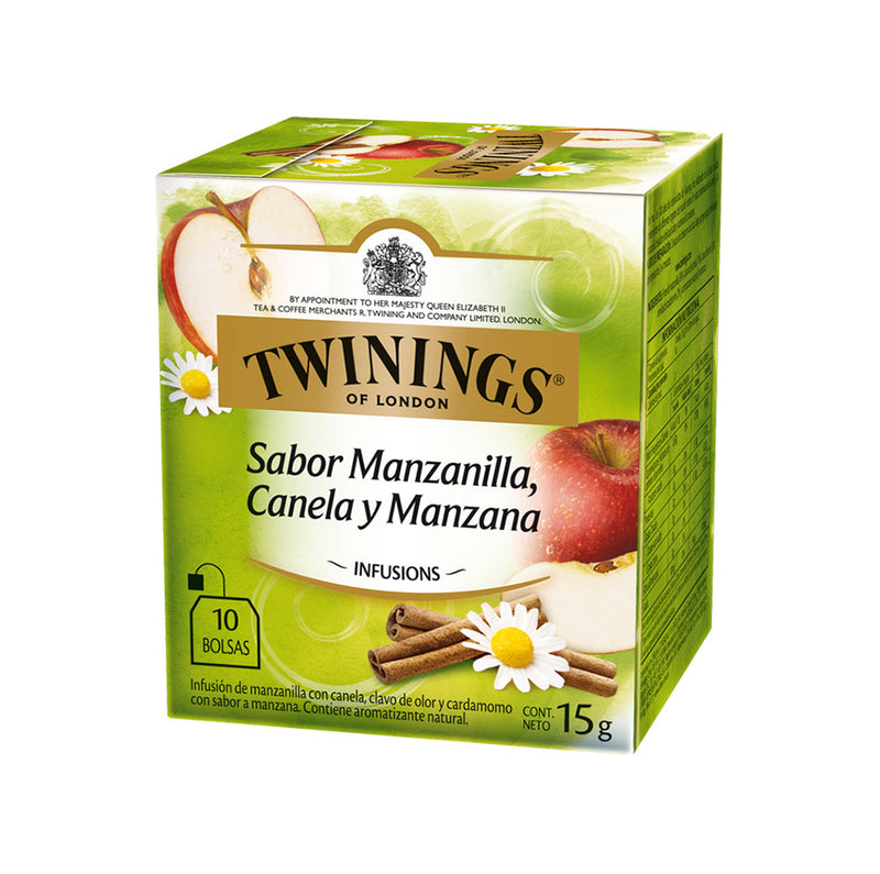 Infusión TWININGS Manzanilla, Canela y Manzana Caja 10 Unid.