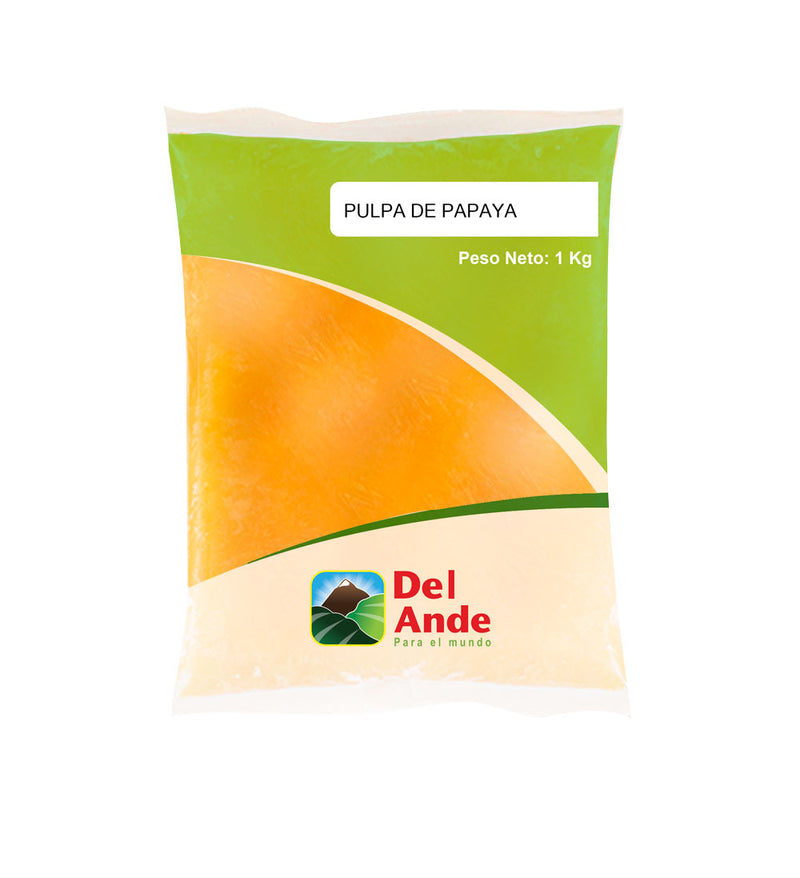 Pulpa Natural de Papaya Del Ande 1kg